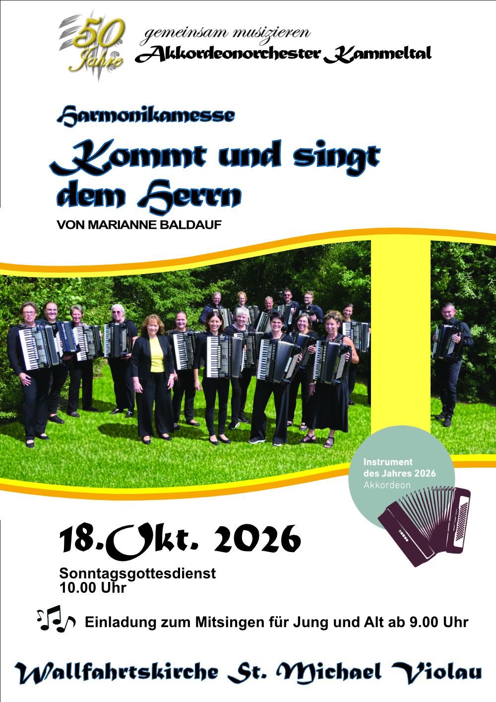 Plakat Harmonika-Messe